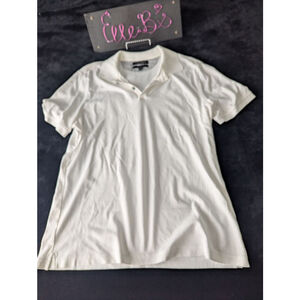 EUC Banana Republic Mens White/Cream Polo L